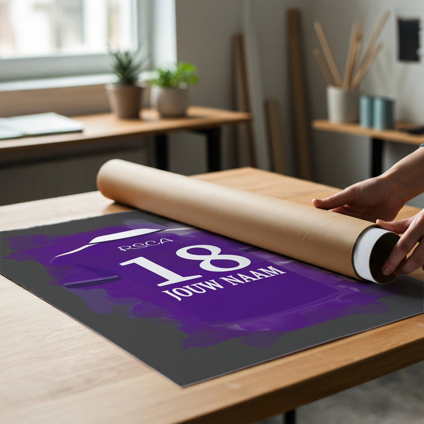 Gepersonaliseerde RSCA Voetbal Poster Bestellen