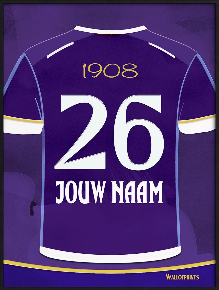 RSC Anderlecht Wanddecoratie Gepersonaliseerd