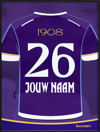 RSC Anderlecht Wanddecoratie Gepersonaliseerd