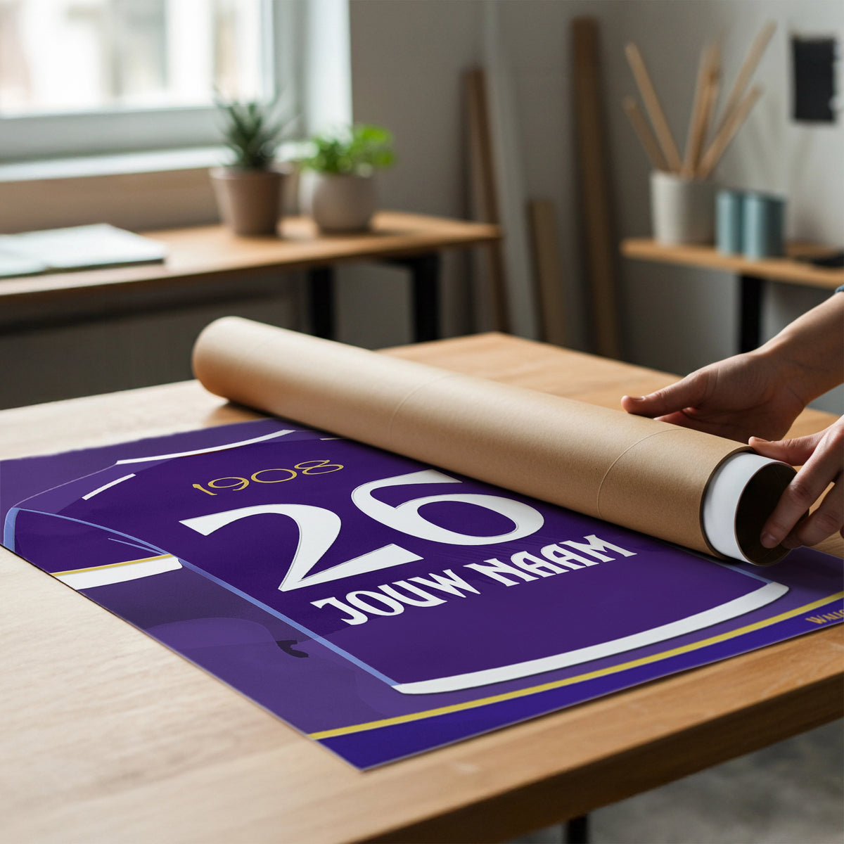 RSC Anderlecht Wanddecoratie Met Naam