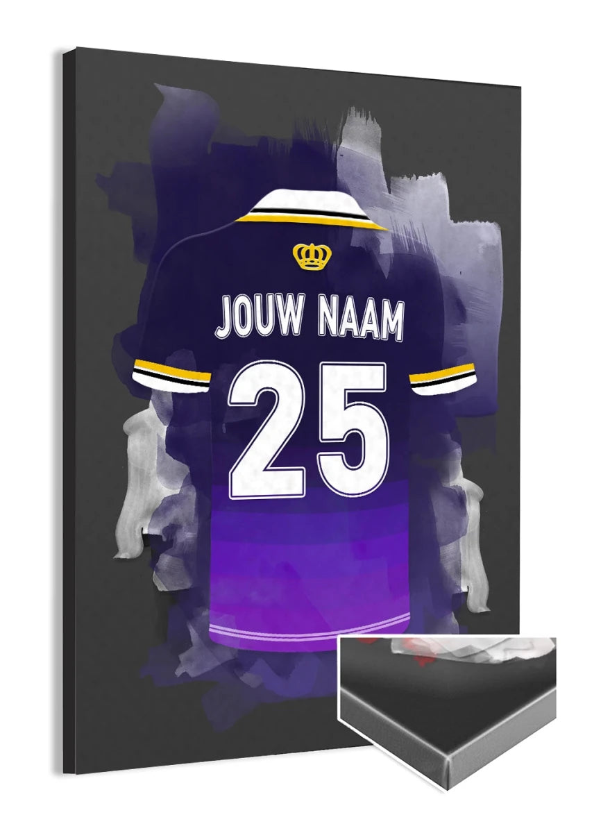 RSCA Anderlecht Voetbal Canvas Print Muurdecoratie