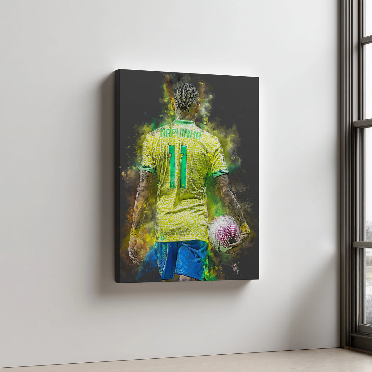 Raphinha Voetbal Wanddecoratie Canvas Mancave
