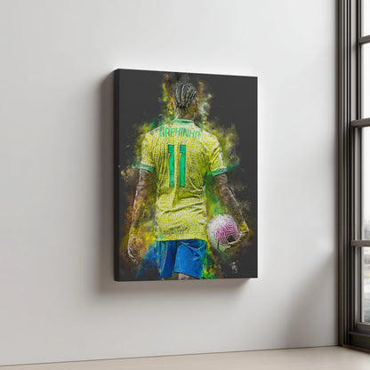 Raphinha Voetbal Wanddecoratie Canvas Mancave