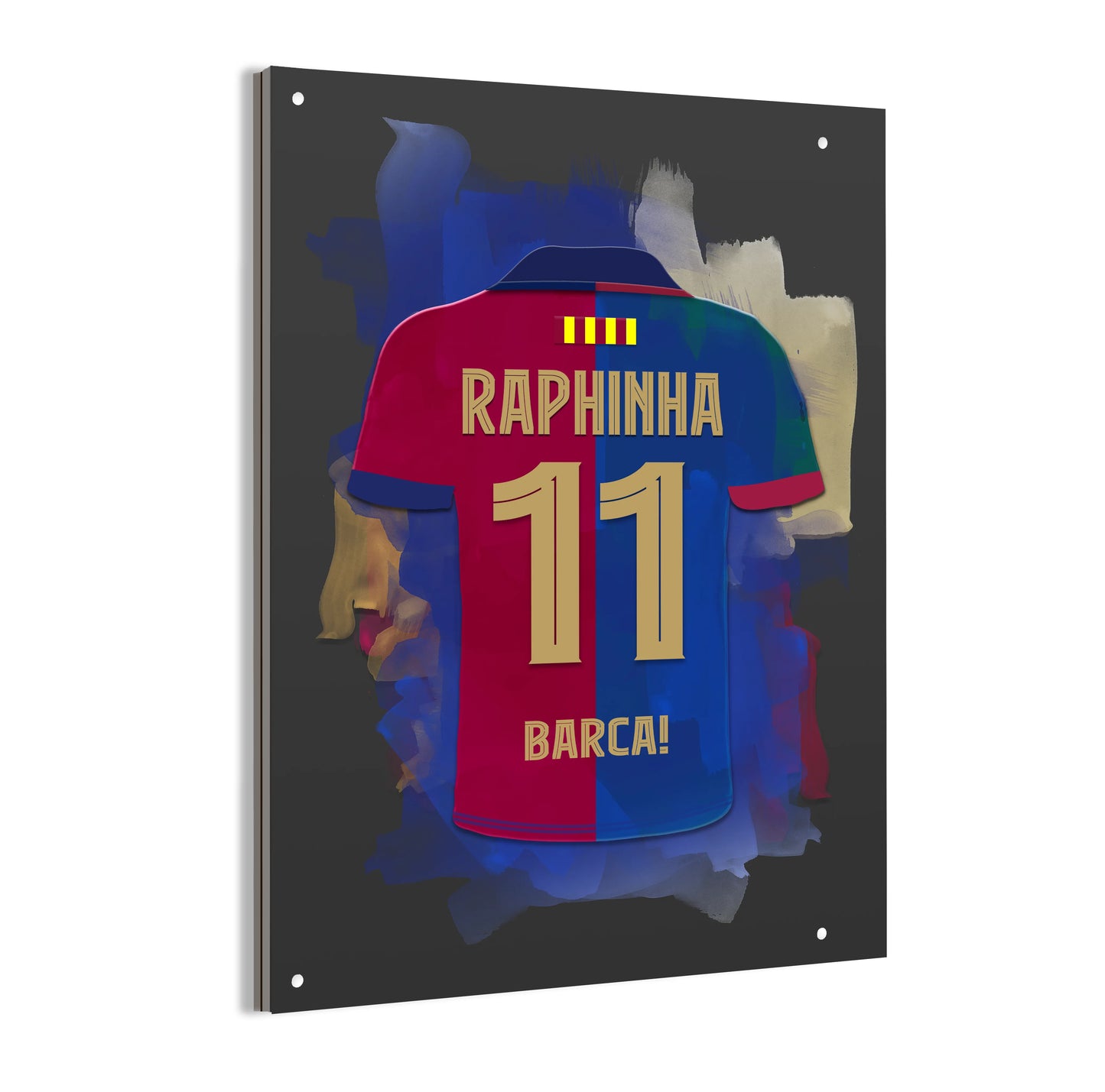 Raphinha Aluminium Dibond Plaat FC Barcelona Mancave