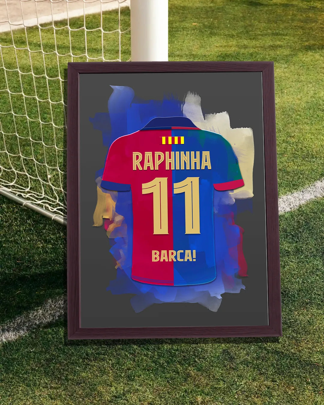 Raphinha Ingelijste Poster FC Barcelona Cadeau