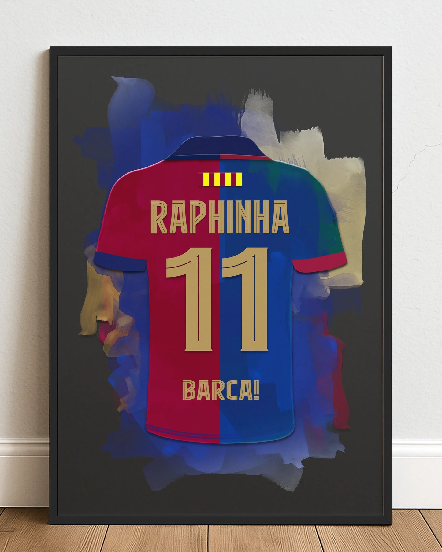 Raphinha Voetbal Poster FC Barcelona