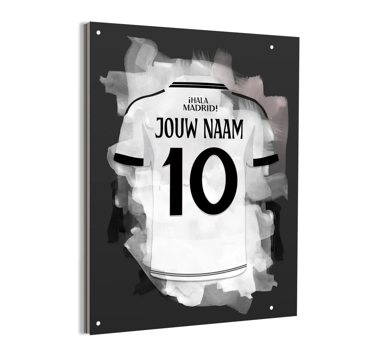 Real Madrid Aluminium Dibond Zwart-Wit