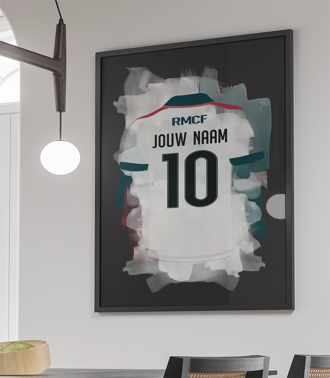 Real Madrid Ingelijste Poster Met Personalisatie Cadeau Kinderkamer