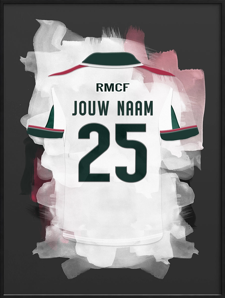 Real Madrid Voetbal Poster Gepersonaliseerd Voetbalfan Cadeau
