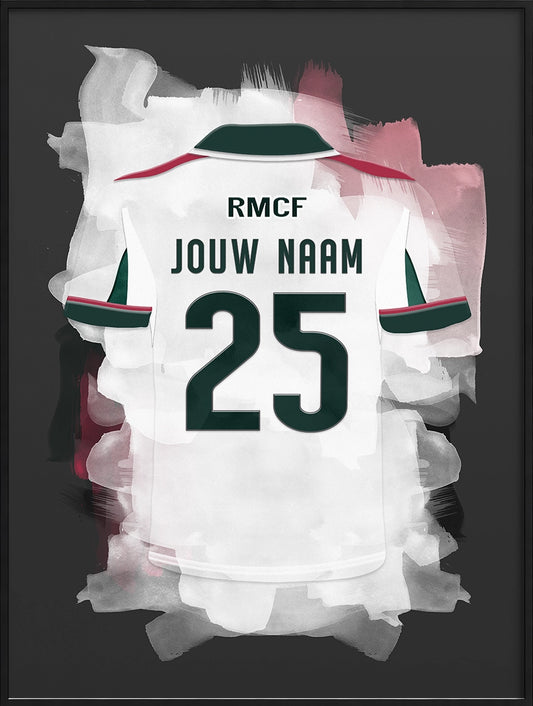 Real Madrid Voetbal Poster Gepersonaliseerd Voetbalfan Cadeau