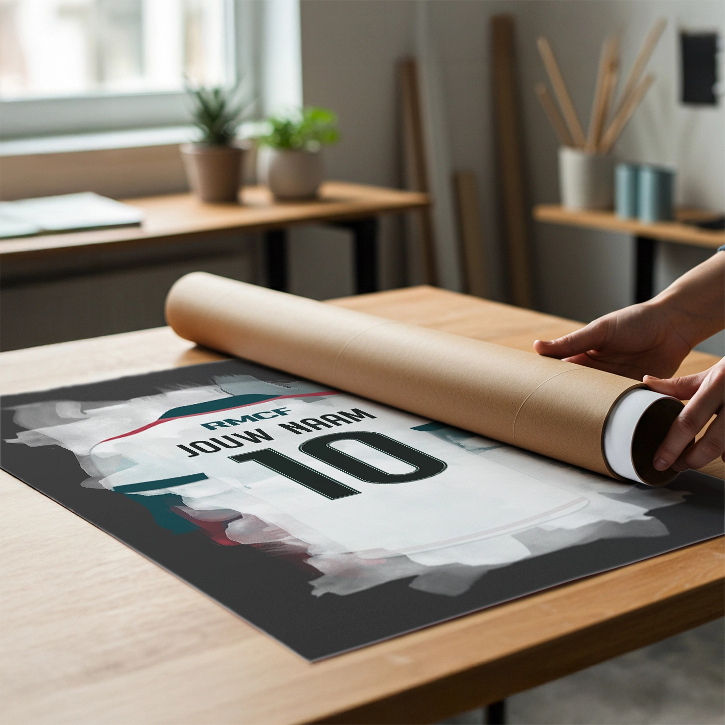 Real Madrid Voetbal Poster Met Personalisatie Cadeau Bestellen