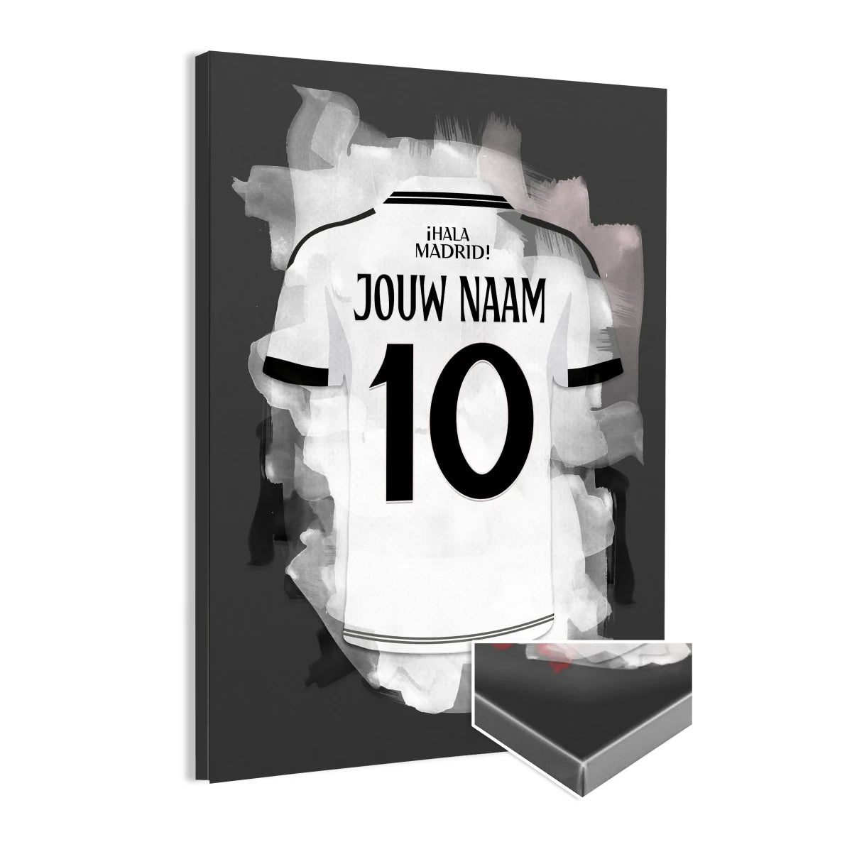 Real Madrid Canvas Voetbal Muurdecoratie Zwart-Wit