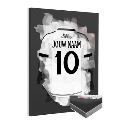 Real Madrid Canvas Voetbal Muurdecoratie Zwart-Wit