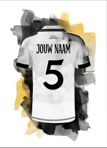 Real Madrid poster met eigen naam - Fotopapier - Voetbal fan cadeau