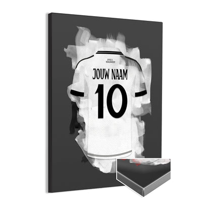 Real Madrid canvas met eigen naam - Fotopapier - Voetbal fan cadeau