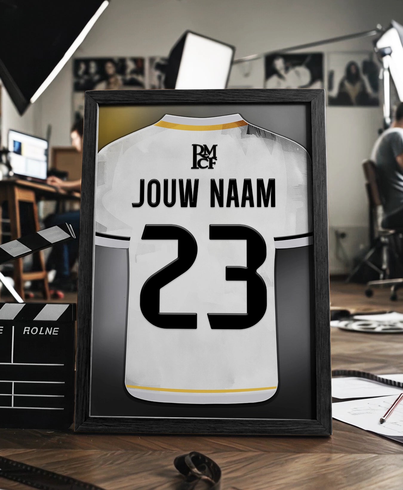 Real Madrid ingelijste poster met naam