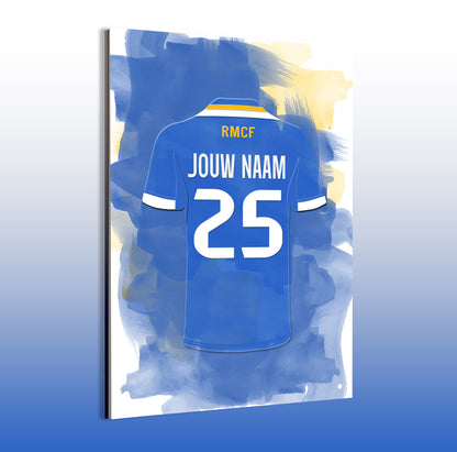 Real Madrid wanddecoratie - Real Madrid shirt 2025-2026 poster - Aluminium poster - Real Madrid fan kado