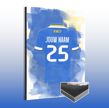 Real Madrid wanddecoratie - Real Madrid shirt 2025-2026 poster - Canvas poster - Real Madrid fan kado