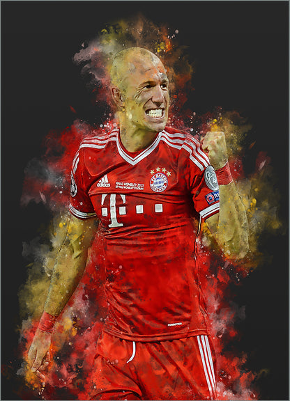 Robben voetbalposter - Wallofprints