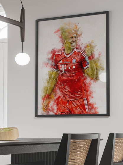 Robben voetbalposter - Wallofprints
