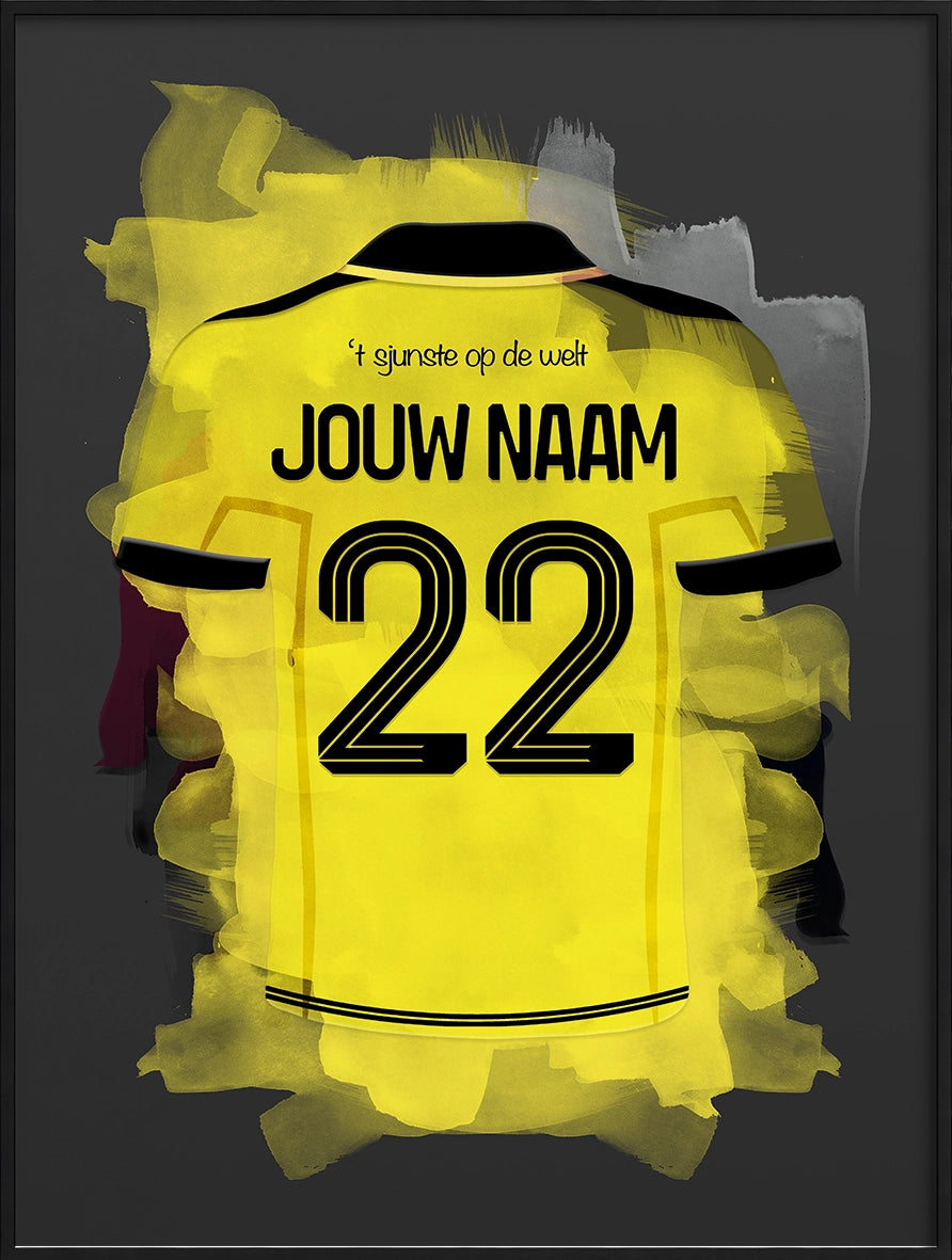Roda JC Kerkrade Voetbal Poster Gepersonaliseerd Voetbal Cadeau