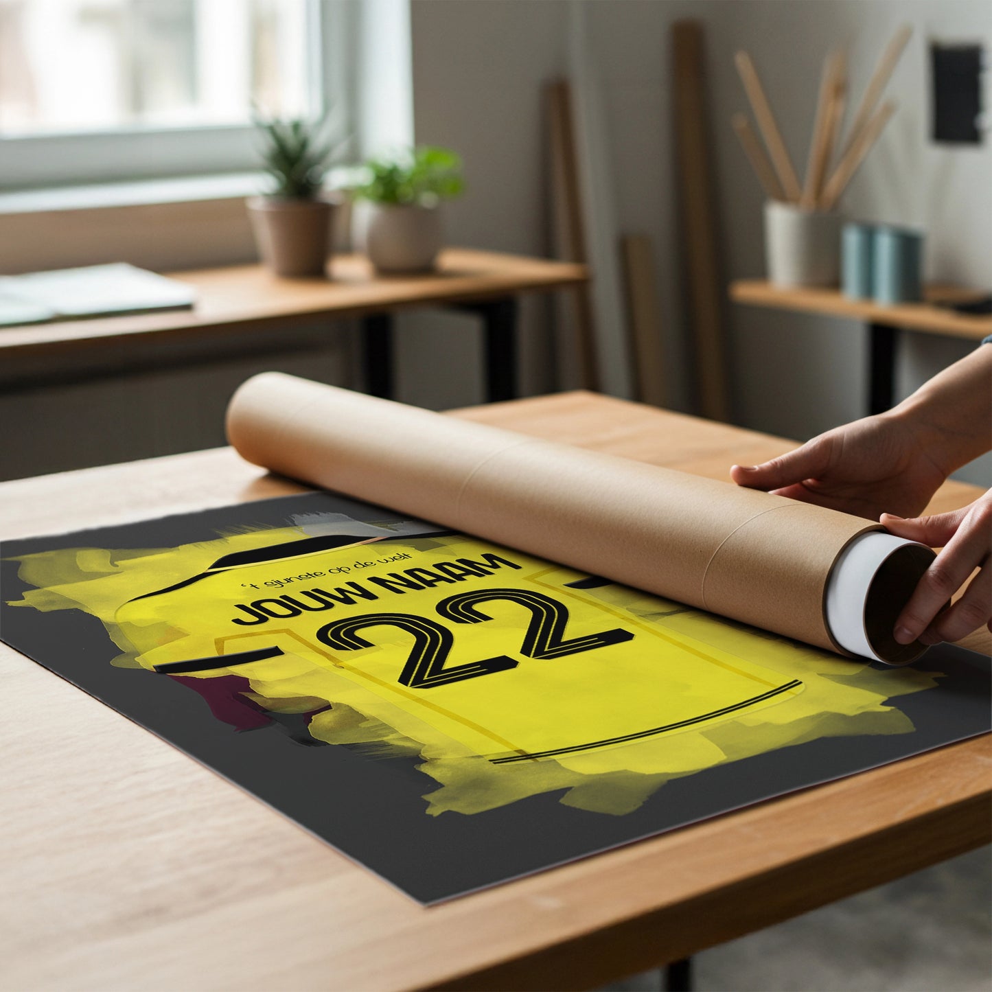 Roda JC Kerkrade Voetbal Poster Gepersonaliseerd Cadeau Wanddecoratie