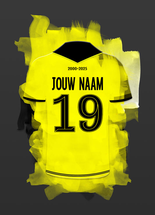 Roda JC wanddecoratie - Losse poster - Voetbal fan cadeau