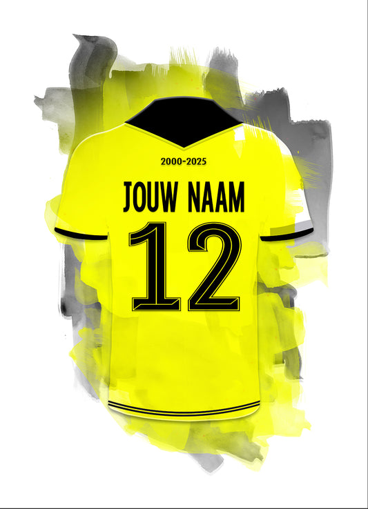 Roda JC wanddecoratie - Losse poster - Voetbal fan cadeau