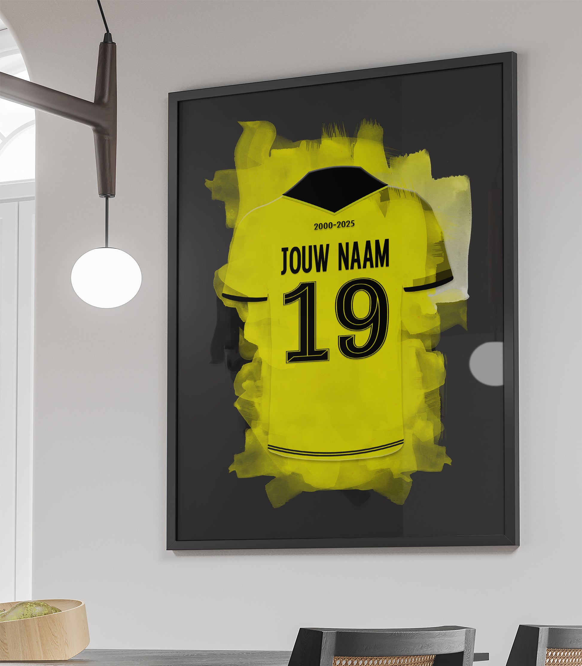 Roda JC wanddecoratie - Ingelijste poster - Voetbal fan cadeau