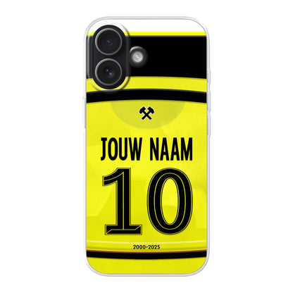 Roda JC Kerkrade telefoonhoesje met naam - Apple Iphone - Voetbal fan kado