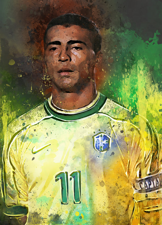 Romario voetbal poster canvas