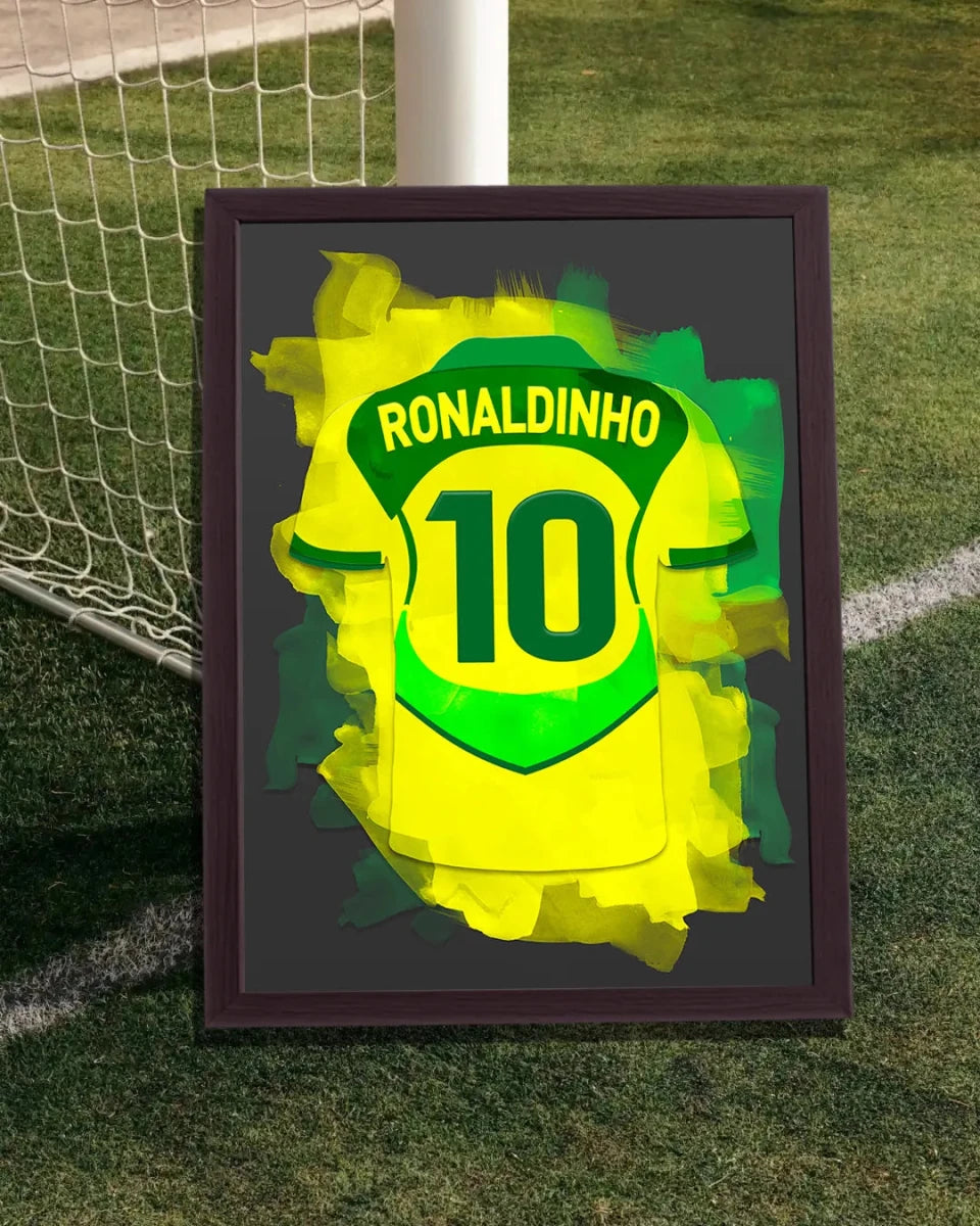 Ronaldinho Poster Wanddecoratie Verjaardag Cadeau