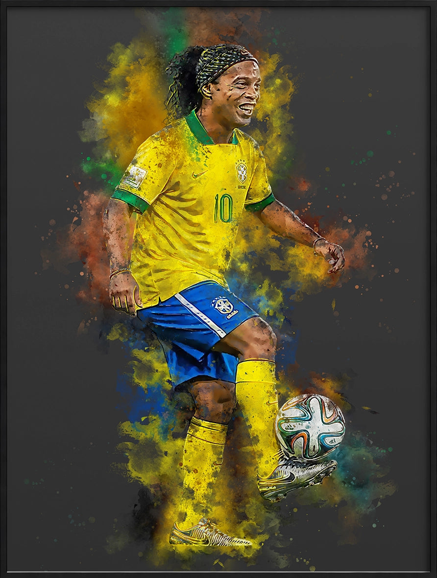 Ronaldinho Voetbal Wanddecoratie Voetbalfan Cadeau
