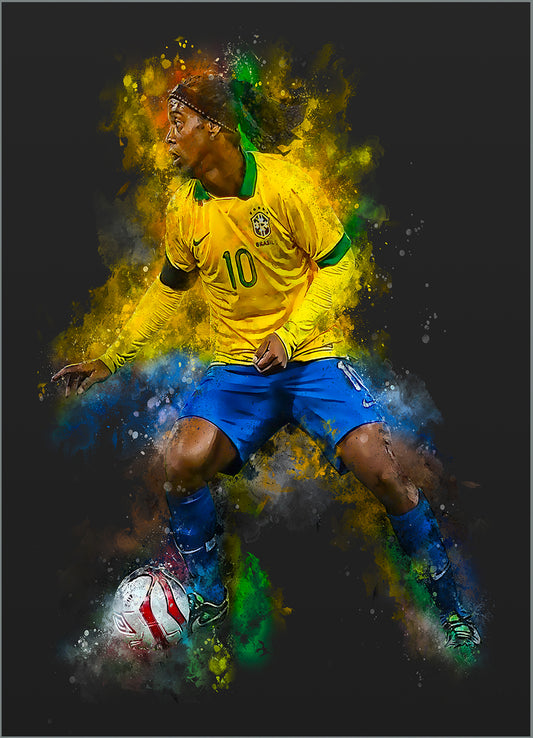 Ronaldinho voetbalposter- Wallofprints