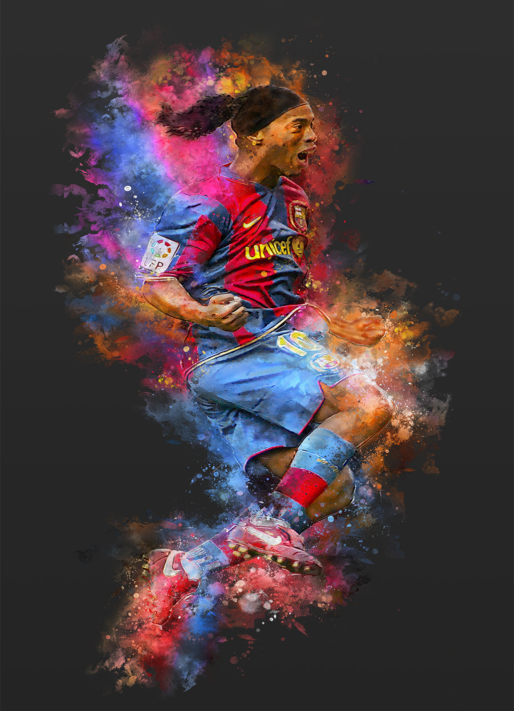 ronaldinho poster muurdecoratie