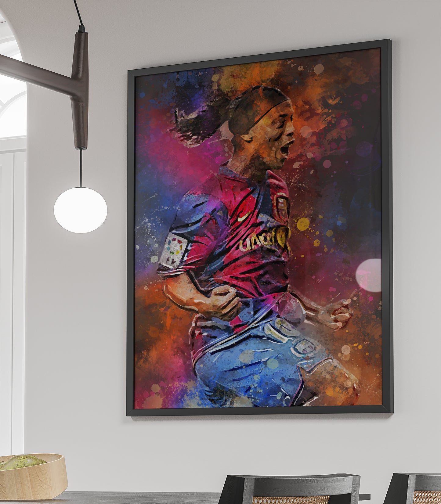 Ronaldinho ingelijste poster portret