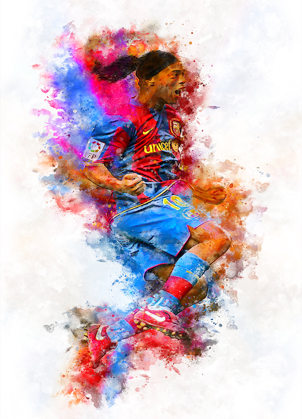 ronaldinho poster muurdecoratie