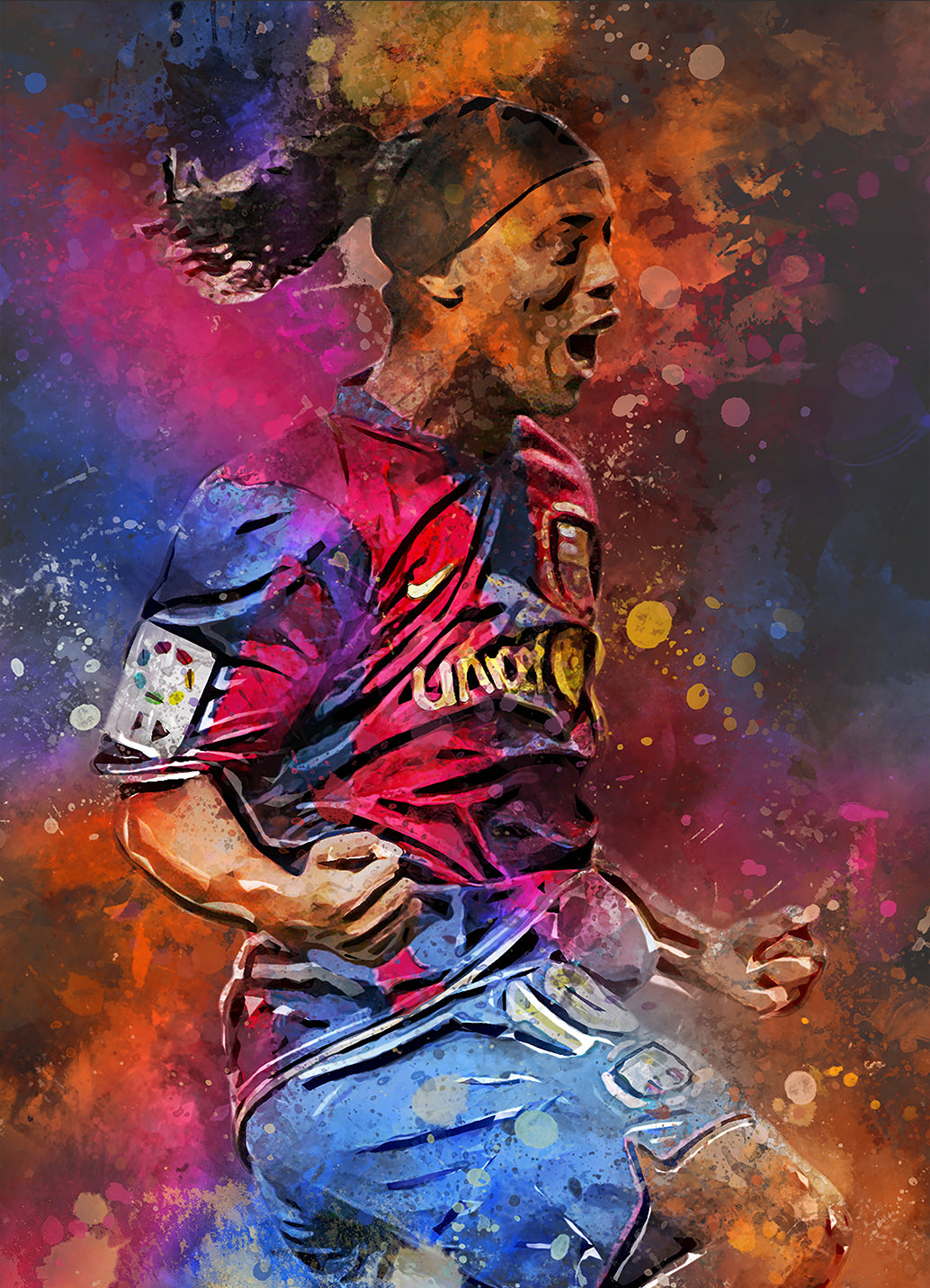 Ronaldinho canvas poster portret