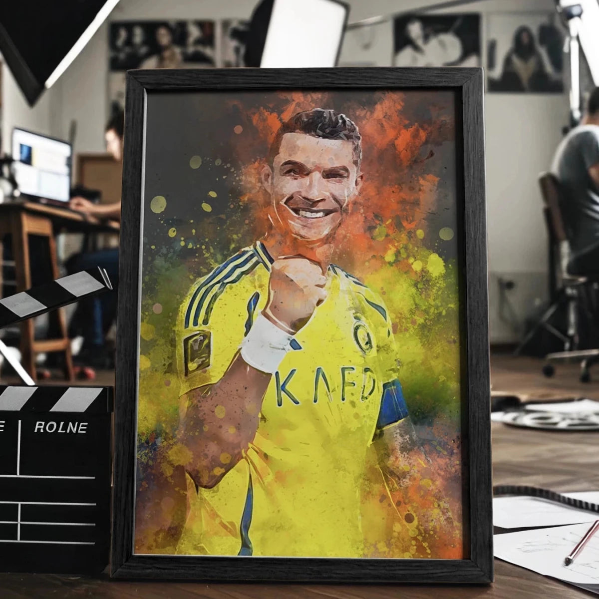 Ronaldo Voetbal Poster Al Nassr Wanddecoratie Slaapkamer