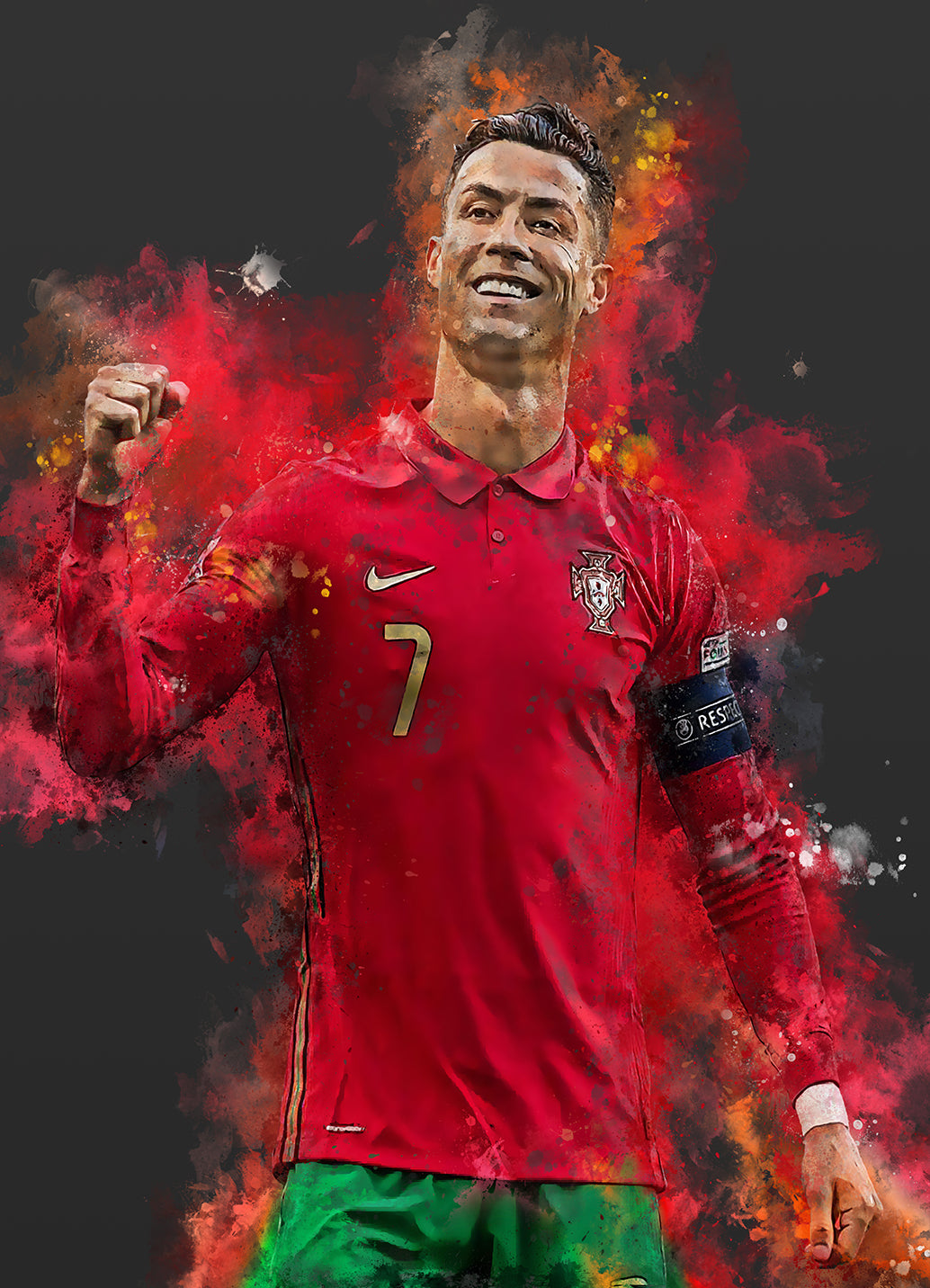 ronaldo portugal poster