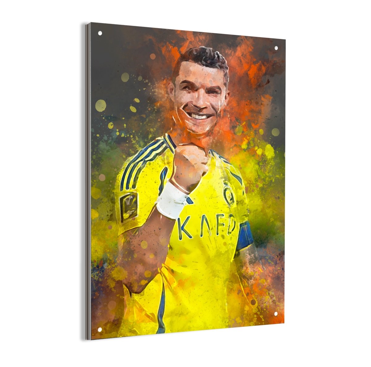 Ronaldo Voetbal Poster Aluminium Dibond Mancave