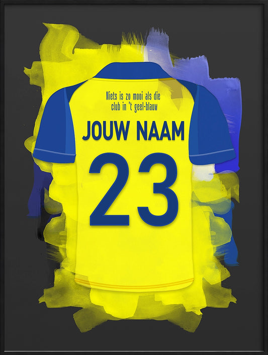 SC Cambuur Leeuwarden Voetbal Poster Met Eigen Naam Bestellen