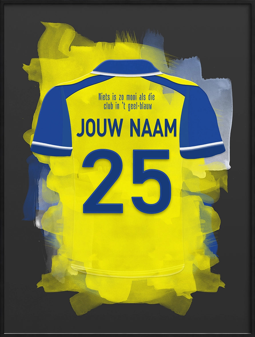 SC Cambuur Leeuwarden Voetbal Poster Met Eigen Naam Bestellen