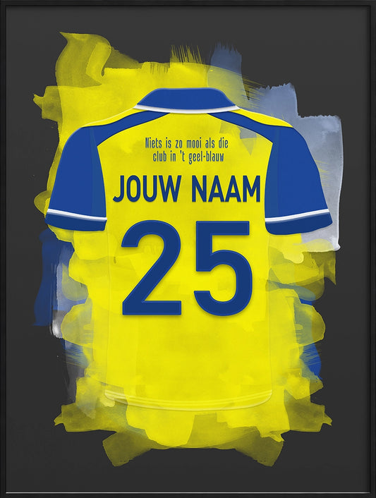 SC Cambuur Leeuwarden Voetbal Poster Met Eigen Naam Bestellen
