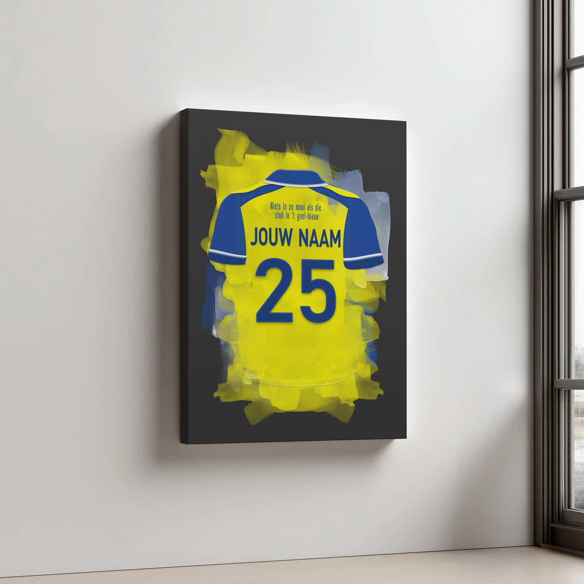SC Cambuur Leeuwarden Aluminium Dibond Mancave Wanddecoratie Man