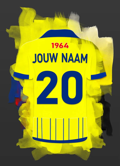 SC Cambuur Voetbal Poster Gepersonaliseerd Jongenskamer
