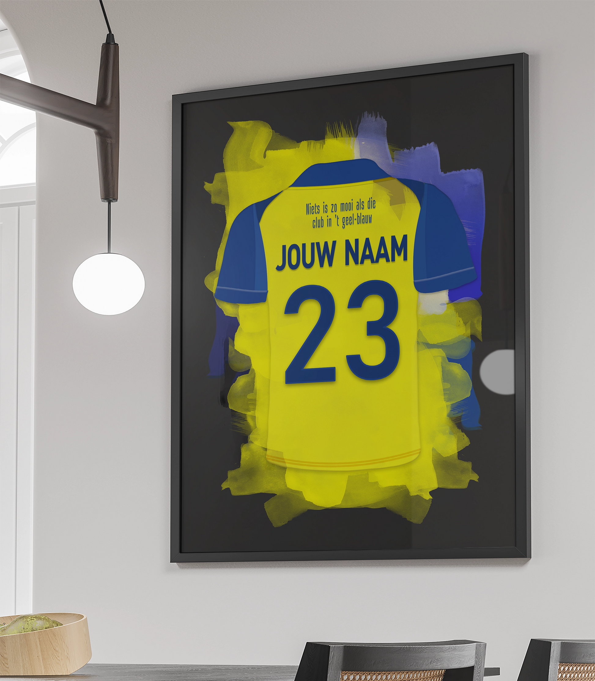 SC Cambuur Leeuwarden Voetbal Poster Gepersonaliseerd Verjaardag Cadeau