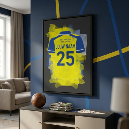SC Cambuur Leeuwarden Voetbal Canvas Muurdecoratie Jongenskamer