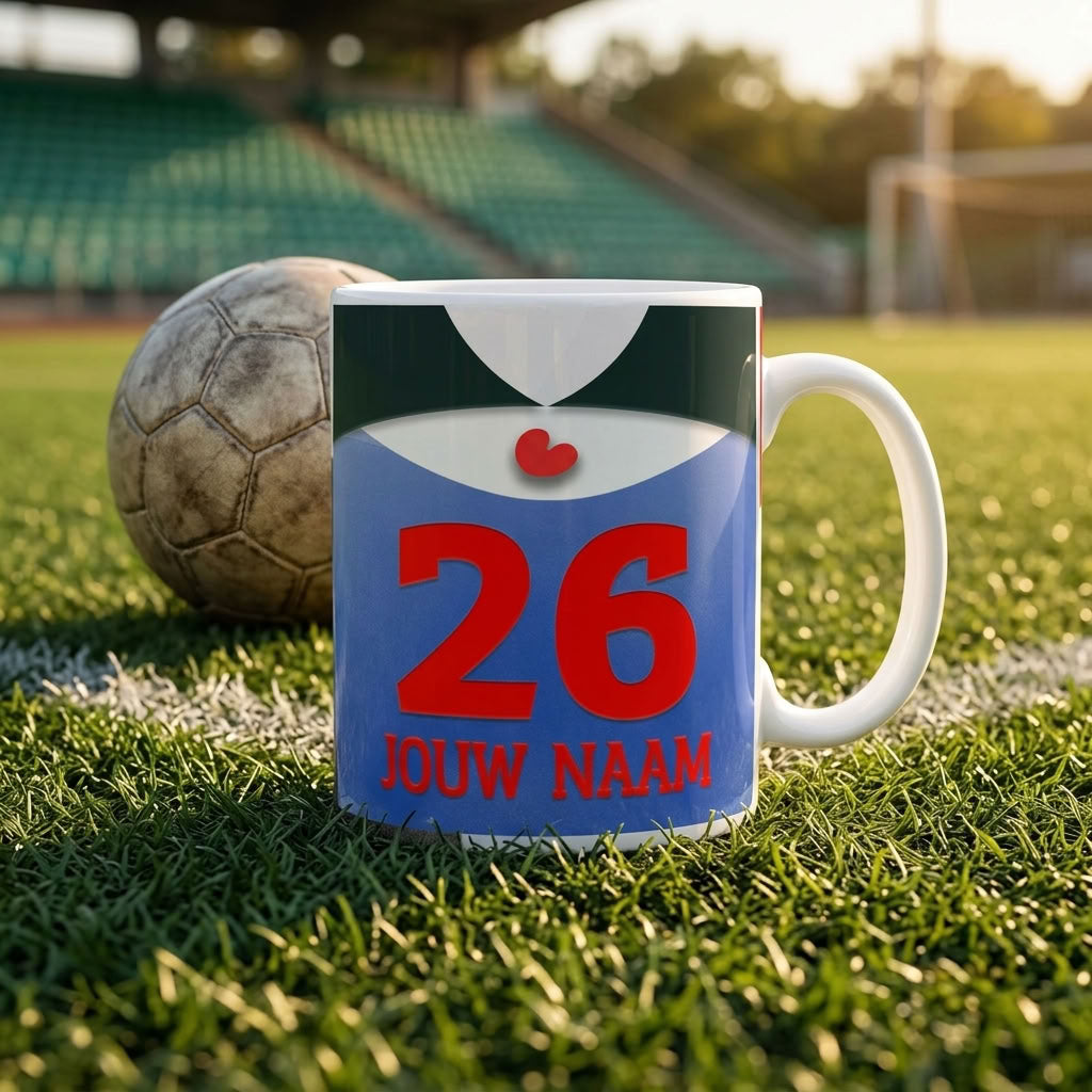 SC Heerenveen Koffie Mok Gepersonaliseerd Voetbal Kado