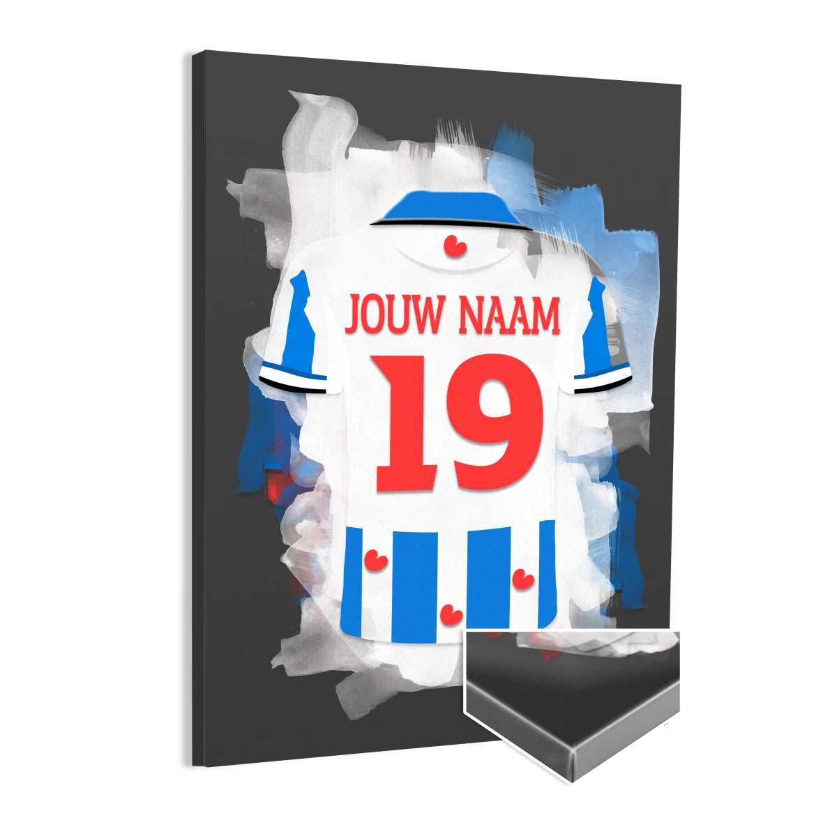 SC Heerenveen Canvas Voetbal Wanddecoratie
